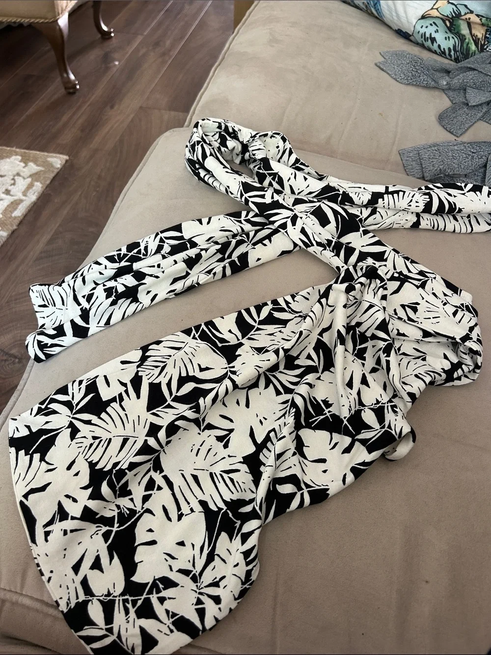 J. Jill Wearever Collection Tropical Palm Leaf Stretch Scarf